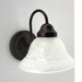 Etched Frost Milk Glass Wall Sconce Light Art Deco - Sweatfully