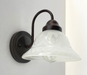 Etched Frost Milk Glass Wall Sconce Light Art Deco - Sweatfully