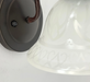 Etched Frost Milk Glass Wall Sconce Light Art Deco - Sweatfully