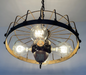 Rustic Industrial Cage Chandelier Light - Sweatfully
