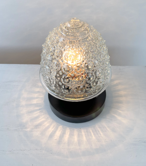 Antique Glass Table Lamp Light Fixture - Sweatfully