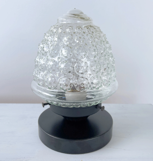 Antique Glass Table Lamp Light Fixture - Sweatfully