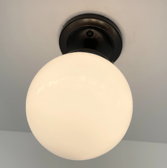 Globe CEILING LIGHT of Schoolhouse Details - Sweatfully