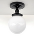 Globe CEILING LIGHT of Schoolhouse Details - Sweatfully