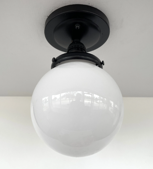 Globe CEILING LIGHT of Schoolhouse Details - Sweatfully