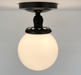 Globe CEILING LIGHT of Schoolhouse Details - Sweatfully