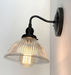 Glass Wall Sconce Light Fixture Factory Holophane Shade - Sweatfully