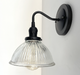 Glass Wall Sconce Light Fixture Factory Holophane Shade - Sweatfully