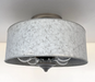 Galvanized Barn Drum Modern Farmhouse Ceiling Light - Sweatfully