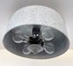 Galvanized Barn Drum Modern Farmhouse Ceiling Light - Sweatfully