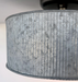 Galvanized Barn Drum Modern Farmhouse Ceiling Light - Sweatfully