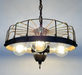 Rustic Industrial Cage Chandelier Light - Sweatfully
