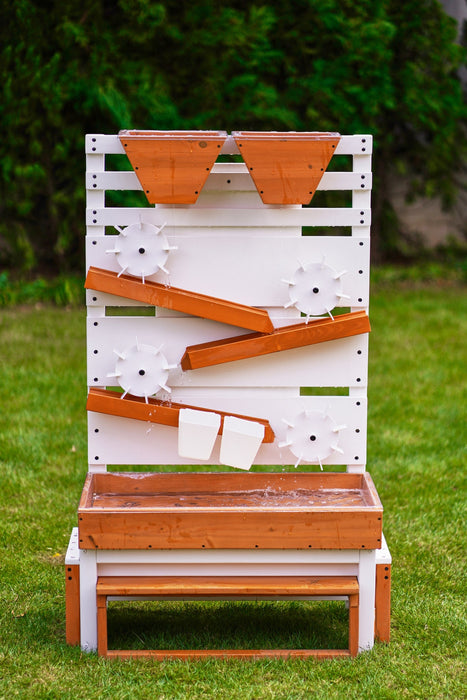 Avenlur Large Wooden Water Table – Multi-Level Sensory Play Station - Sweatfully