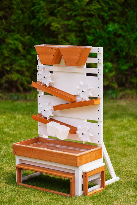 Avenlur Large Wooden Water Table – Multi-Level Sensory Play Station - Sweatfully