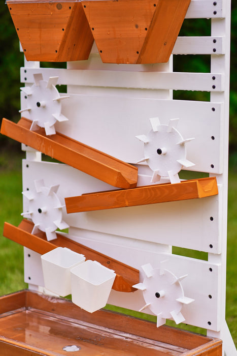 Avenlur Large Wooden Water Table – Multi-Level Sensory Play Station - Sweatfully