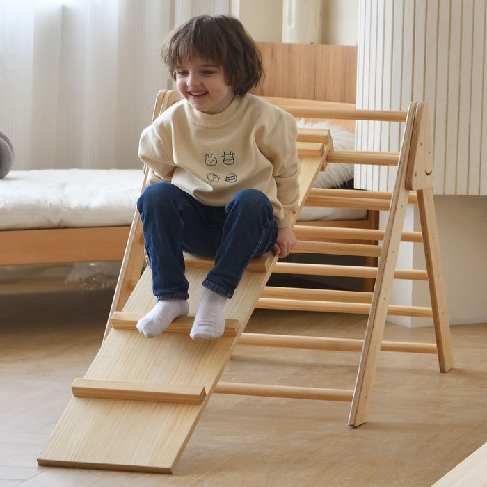 Olive- Pikler Triangle Ladder and Climber Slide - Multiple Sizes - Sweatfully