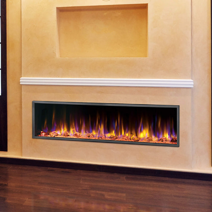 Dynasty Harmony 64" Recessed Smart Linear Electric Fireplace [DY-BEF64] (SAK25894) - Sweatfully
