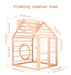 Wooden Climbing Playhouse - Sweatfully