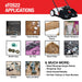 22" Battery Powered Push Sweeper With Double Brush System 18V Lithium-Ion - Sweatfully