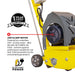 Electric 8” Concrete Scarifier Planer Grinder for Sidewalk Trip Hazard Repair, Traffic Line Removal - Sweatfully