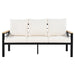 5 Pieces Outdoor Patio Conversation Set with 3-Seat Sofa, Cushions for Backyard, Poolside, Garden - Sweatfully