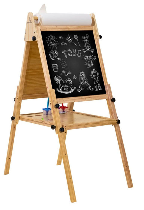 Foldable Kids Easel – 3 Adjustable Heights, Art Station for Drawing & Painting - Sweatfully