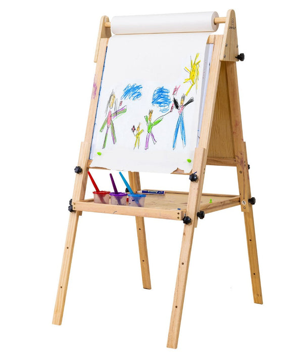 Foldable Kids Easel – 3 Adjustable Heights, Art Station for Drawing & Painting - Sweatfully