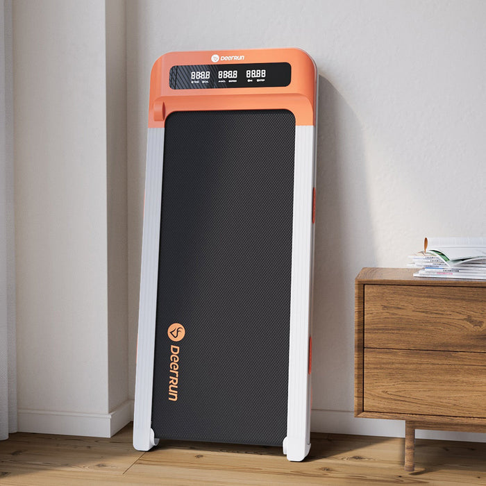 DeerRun Z10 12% Auto Incline Smart Walking Pad Treadmill with remote control-Orange - Sweatfully