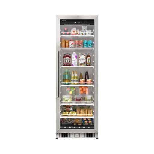 Edgestar 13.7 Cubic Feet Commercial Beverage Merchandiser With Temperature Alarm And Reversible Door, 24" (SAK62395) - Sweatfully