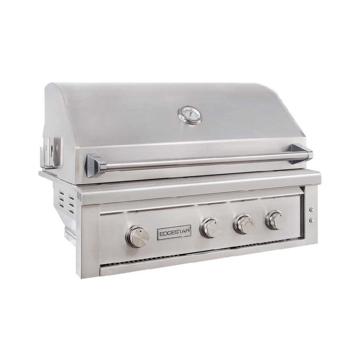 Edgestar 89K BTU 36" Wide Natural Gas Built In Grill With Insulated Jacket And Double Access Doors (SAK31258) - Sweatfully