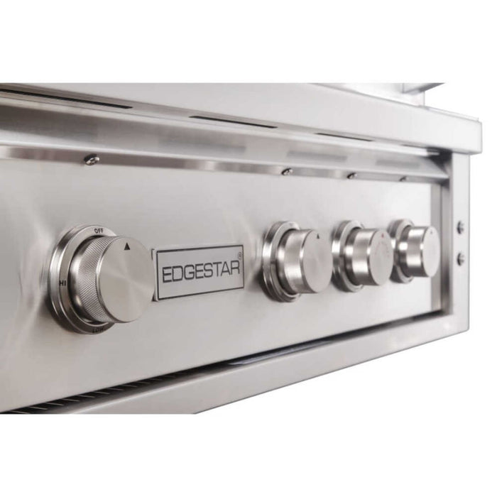 Edgestar 89K BTU 36" Wide Natural Gas Built In Grill With Insulated Jacket And Double Access Doors (SAK31258) - Sweatfully