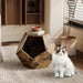 25.98'' Modern Pet Furniture Cat Carrier, Sofa Side Table, Planter MDF Multifunctional Furniture, Burmese Sumac - Sweatfully