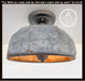 Rustic Metal Farmhouse Ceiling Light - Eight Sided - Sweatfully