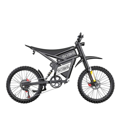 EKX E6 3000W 52V/40AH Premium Electric Carbon Steel Off-Road Mountain Dirt Bike (SAK18315) - Sweatfully
