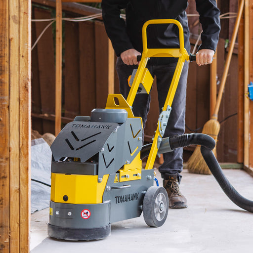 10" Electric Concrete Floor Grinder 1.5HP Motor for Smoothing, Floor Prep, Coatings - Sweatfully