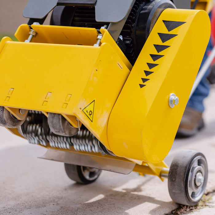 Electric 8” Concrete Scarifier Planer Grinder for Sidewalk Trip Hazard Repair, Traffic Line Removal - Sweatfully