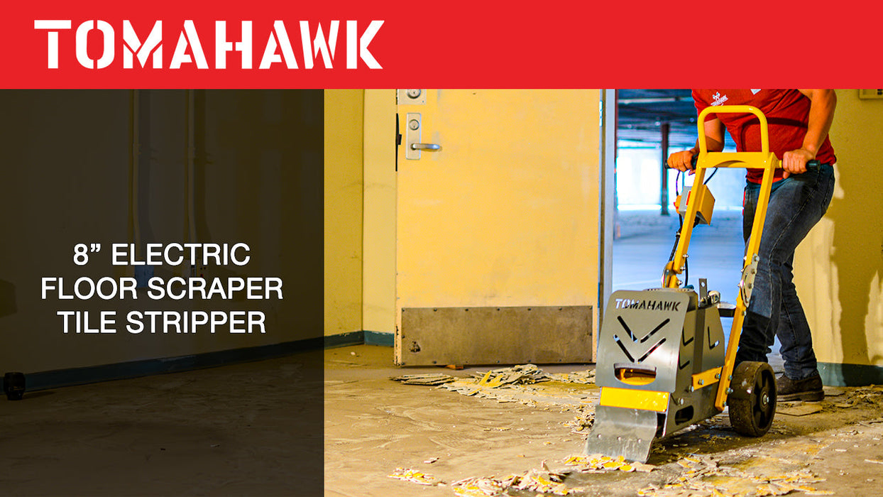Electric Floor Scraper Vinyl Stripper Carpet Wood Floor Remover - Sweatfully