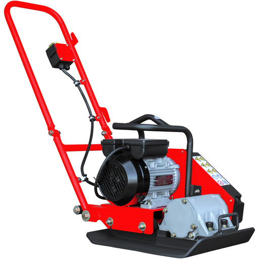 2 HP Electric Vibratory Plate Compactor Tamper for Gravel Soil Compaction - Sweatfully