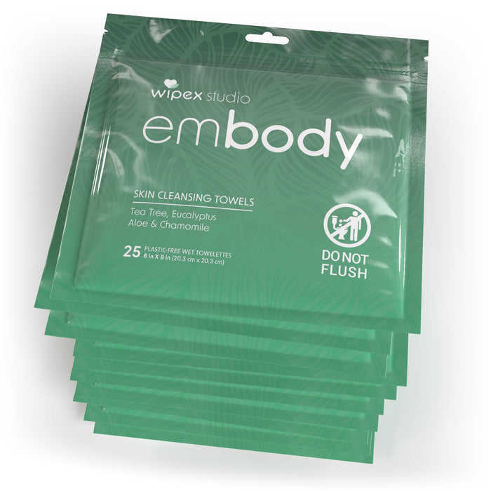 Embody® Body Wipes – Instant Reset After Movement | 25ct Travel Pack - Sweatfully