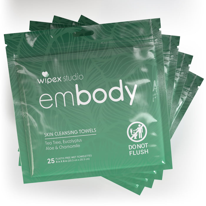 Embody® Body Wipes – Instant Reset After Movement | 25ct Travel Pack - Sweatfully