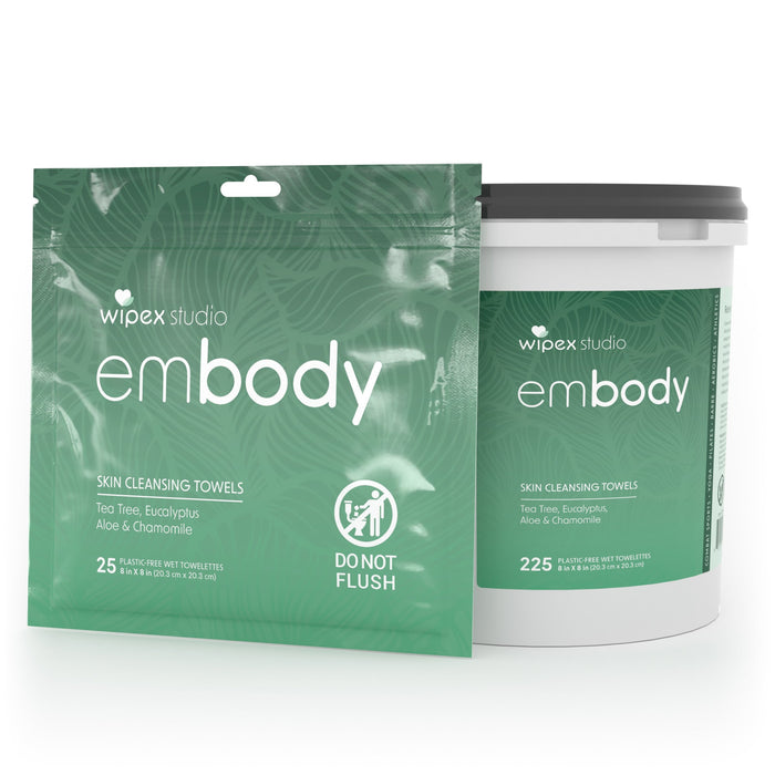 Embody® Body Wipes – Instant Reset After Movement | 25ct Travel Pack - Sweatfully