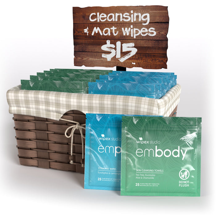 Embody® Body Wipes – Instant Reset After Movement | 25ct Travel Pack - Sweatfully