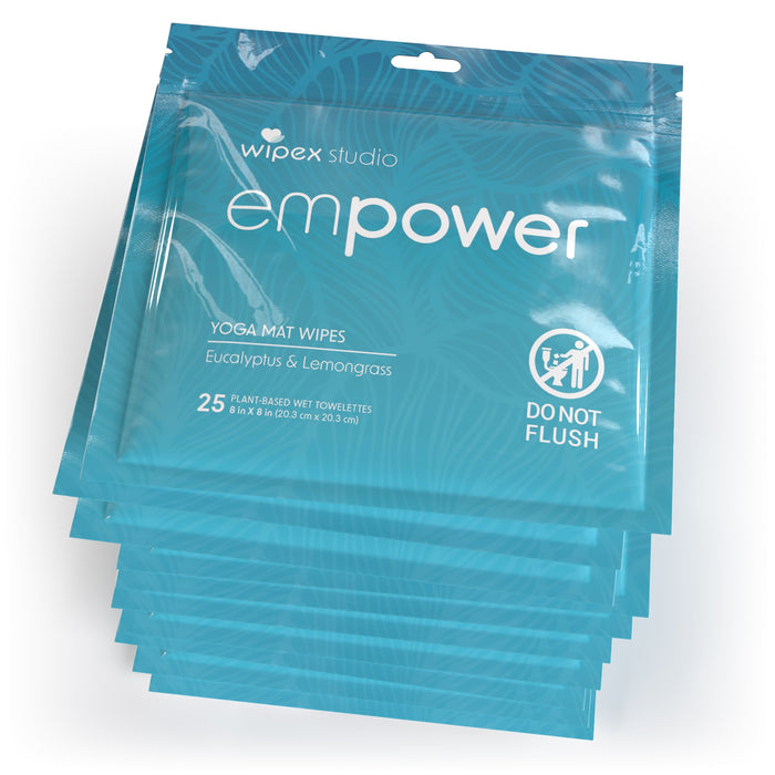Empower® Mat Wipes – On-the-Go Freshness for the Everyday Yogi | 25ct Travel Pack - Sweatfully