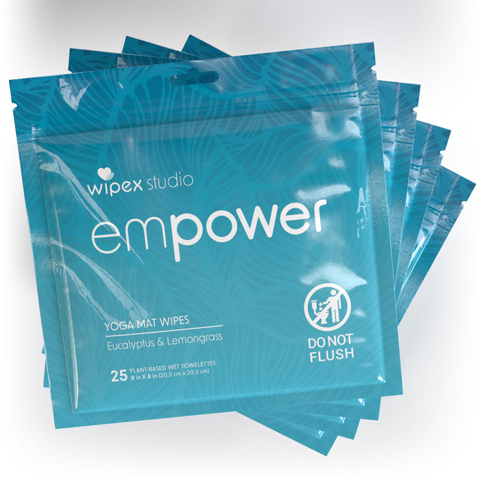Empower® Mat Wipes – On-the-Go Freshness for the Everyday Yogi | 25ct Travel Pack - Sweatfully