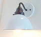 White Enamel Wall SCONCE Farmhouse Lighting - Sweatfully