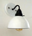 White Enamel Wall SCONCE Farmhouse Lighting - Sweatfully