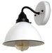White Enamel Double Wall Light - Sweatfully