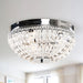 14" Erhard 3-Light Chrome Flush Mount Light - Sweatfully