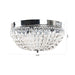 14" Erhard 3-Light Chrome Flush Mount Light - Sweatfully