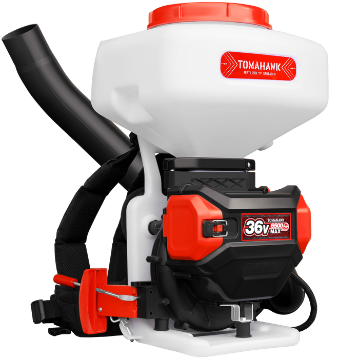 5 Gal Battery-Powered Fertilizer Spreader Broadcast Lawn Seed Ice Melt Salt - Sweatfully